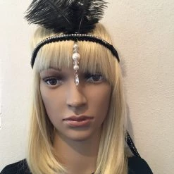 Craft 1920's Great Gatsby Black Diamonte Gatsby Headband 7 Craft 1920's Great Gatsby Black Diamonte Gatsby Headband