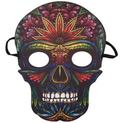 Thailand Bright Floral Skeleton Mask Masks & Eyemasks
