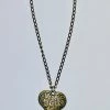 Hurly-Burly (j) Steampunk Bronze Heart Necklace