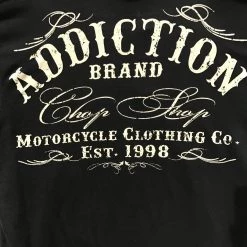 Hurly-Burly (D) T-Shirts Addiction: Chop Shop Motorcycle Men's T-Shirt