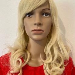 Bell's Wigs Women's Deluxe Shoulder Length Light Blonde Curly Wig 7 Bell's Wigs Women's Deluxe Shoulder Length Light Blonde Curly Wig