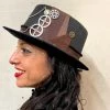 Craft Key And Silver Chains Steampunk Top Hat (NN)