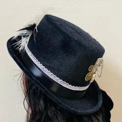 Craft Heart Padlock & Chains Steampunk Top Hat (OO)