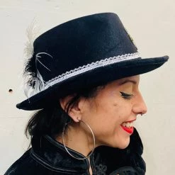 Craft Heart Padlock & Chains Steampunk Top Hat (OO)