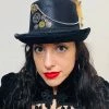 Craft Embellished Feathered Steampunk Top Hat (PP)
