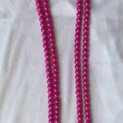 Hurly-Burly Jewellery Hot Pink Long Pearl Necklace