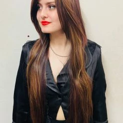 Bell's Wigs Deluxe Long Soft Wave Dark Brown Wig