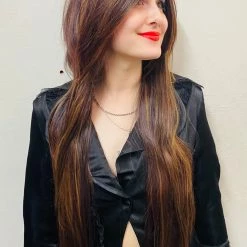 Bell's Wigs Deluxe Long Soft Wave Dark Brown Wig