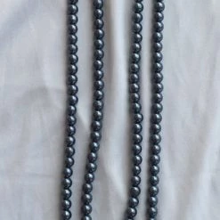 Hurly-Burly Grey Long Pearl Necklace Jewellery