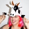 Unknown Animals And Insects Plush Cow Hat