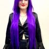 Bell's Wigs Deluxe Long Straight Purple Wig