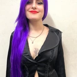 Bell's Wigs Deluxe Long Straight Purple Wig