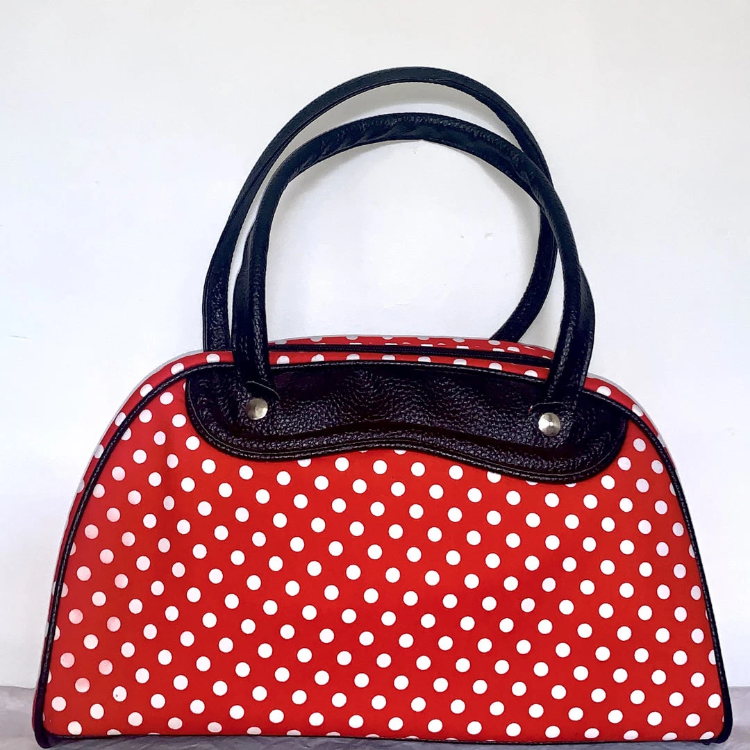 Hurly-Burly (D) Handbag Medium Red Polka Dot 3 Hurly-Burly (D) Handbag Medium Red Polka Dot