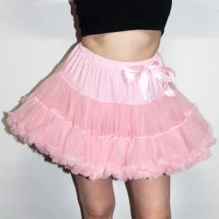 Melody Wang Women's Deluxe Baby Pink Petticoat