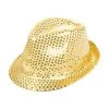 Trademart Gold Sequined Fedora Celebrations
