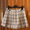 Cara Skirts Adjustable Tan Plaid Skirt