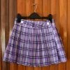 Cara Adjustable Purple Plaid Skirt
