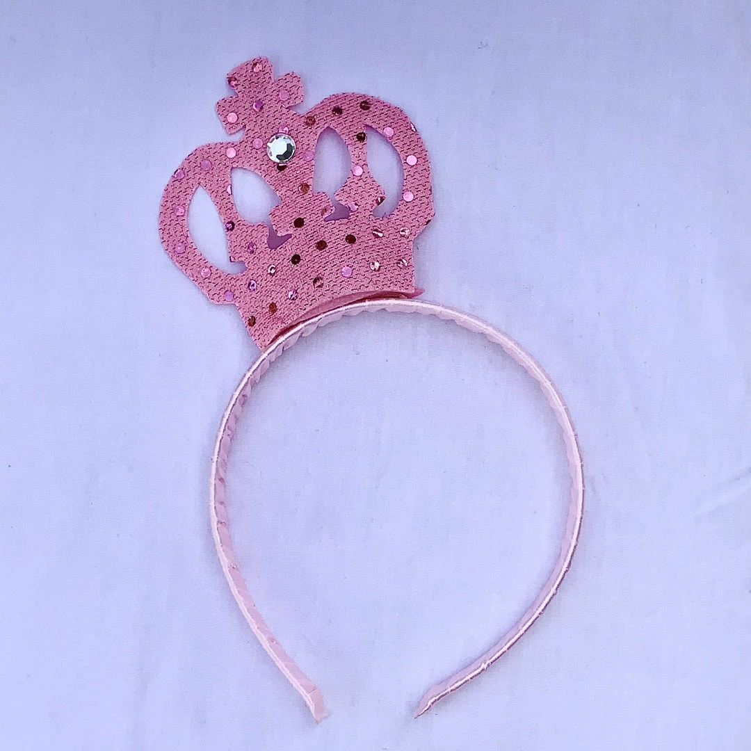 Hurly-Burly Sequin Crown Pink Headbands 3 Hurly-Burly Sequin Crown Pink Headbands