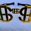 Hurly-Burly (D) Giant Dollar Sign Glasses