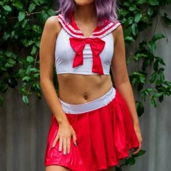 Hurly-Burly Uniforms Red Sailor Costume Set