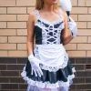 Hurly-Burly Sexy Black Maid Costume