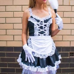 Hurly-Burly Sexy Black Maid Costume