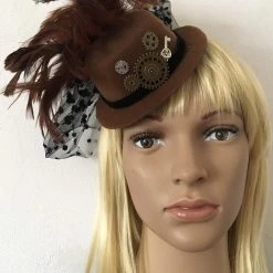 Craft Brown Ladies Steampunk Mini Hat (U)