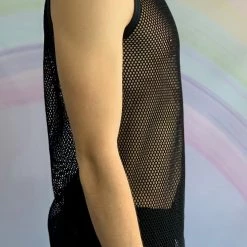 Body By Gabriel Black Fishnet Singlet