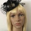 Craft Black Tulle Mini Steampunk Hat (R)