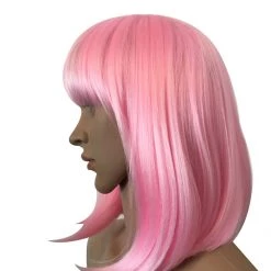 Bell's Wigs Deluxe Light Pink Bob Wig