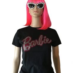 Hurly-Burly (t) Barbie Black T-shirt 60's - 70's Disco & Hippie
