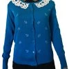 Hurly-Burly (D) Blue Sailor Cardigan Outerwear