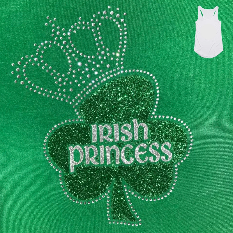 Hurly-Burly Irish Princess Ladies Green Singlet Saint Patrick's Day 3 Hurly-Burly Irish Princess Ladies Green Singlet Saint Patrick's Day
