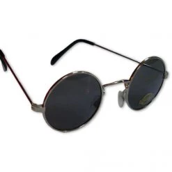 Hurly-Burly 60's - 70's Disco & Hippie Ozzy Osborne Black Glasses