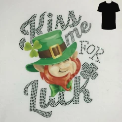 Hurly-Burly Kiss Me For Luck Saint Patrick's Day T-Shirt