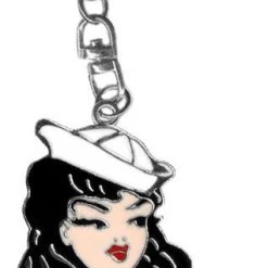 Hurly-Burly (j) Ahoy! Sailor Girl Key Ring Key Rings