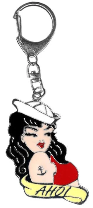 Hurly-Burly (j) Ahoy! Sailor Girl Key Ring Key Rings 3 Hurly-Burly (j) Ahoy! Sailor Girl Key Ring Key Rings