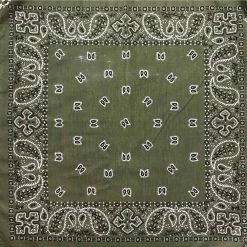 Hurly-Burly (b) Khaki Paisley Bandana Bandanas