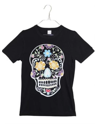 Cut Price Kid's Day Of The Dead Black T-shirt Kids 3 Cut Price Kid's Day Of The Dead Black T-shirt Kids