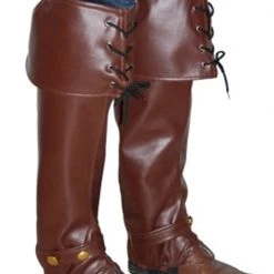Smiffys Men's Brown Steampunk Bootcovers