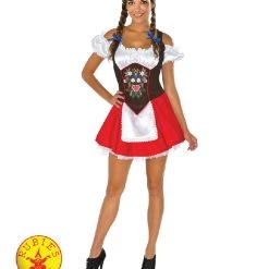 Rubies Ladies Red And Brown Oktoberfest Costume