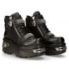PRE-ORDER M-1065-S1 New Rock Black Platform Shoes