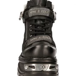 PRE-ORDER M-1065-S1 New Rock Black Platform Shoes