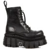PRE-ORDER New Rock Lace-Up Platform Boots