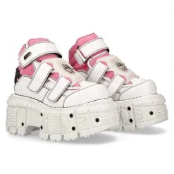 PRE-ORDER M-TANK008-C6 New Rock White & Pink Platform Shoes