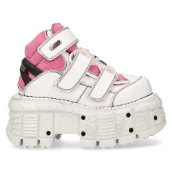 PRE-ORDER M-TANK008-C6 New Rock White & Pink Platform Shoes