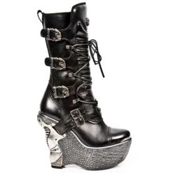New Rock Boots M.PZ003-S4 New Rock Ladies Wedge Heels