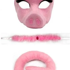 Sweidas Adults Deluxe Pig Mask Set