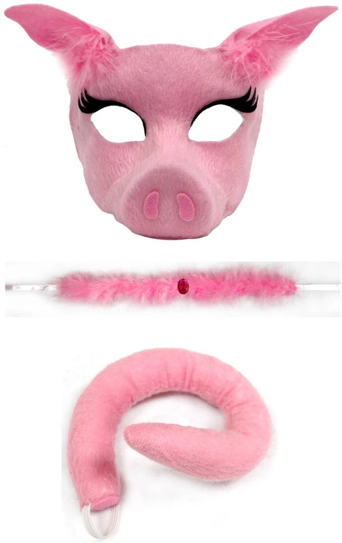 Sweidas Adults Deluxe Pig Mask Set 3 Sweidas Adults Deluxe Pig Mask Set