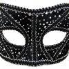 Sweidas Black And Silver Masquerade Mask Masks & Eyemasks